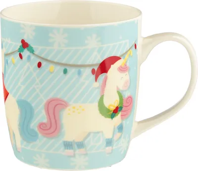 Produktbild von Weihnachtliche Tasse Einhorn in einer Geschenkbox