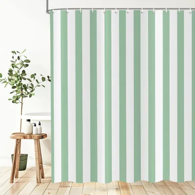 Produktbild von Duschvorhang gestreift, 180x200 cm, wasserabweisend, für das Badezimmer