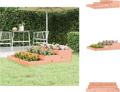 Image de vidaXL Bac à plantes 107x107x27 cm Bois massif Douglas - Pots de fleurs & Jardinières
