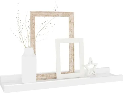 Produktbild von Cloris DesignMöbel Wandregale - Weiß Wandregale 4er-set Hochglanz-Weiß 40x9x3cm Schlichtes6693433