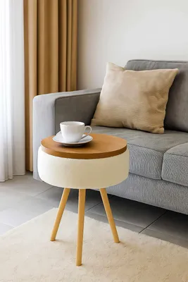 Produktbild von Skye Decor, Hochwertiger Nesting Tisch (3 Teile) - Saphir Eiche, 100% Melamin | 12345