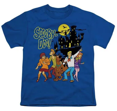 Image de T-shirt Scooby Doo - "Spooky Gang" pour enfants, modèle TV37357 (128), couleur bleu roi