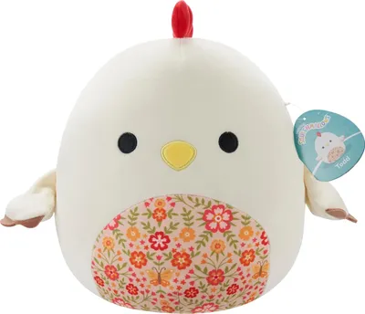 A stuffed toy chicken named Todd.