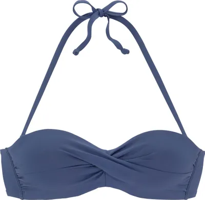 Produktbild von s.Oliver Bügel-Bikini-Top blau Größe 38 Cup C
