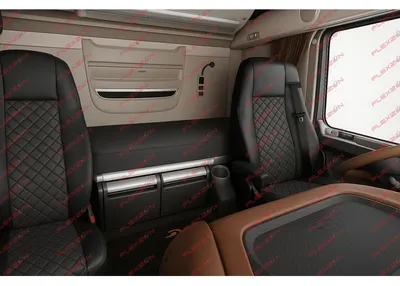 Immagine prodotto di Set di 2 coprisedili in Pelle finta per DAF XF 106 2015–2021 – nero