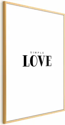 Produktbild von Posterpapier Poster - Simple Love 60x90 cm Text m-A-0866-ao-a