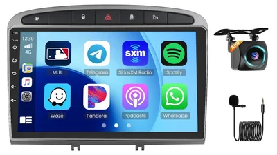 Productafbeelding van Android Autoradio voor Peugeot 308 308SW 408 2007-2015 met Draadloze Carplay