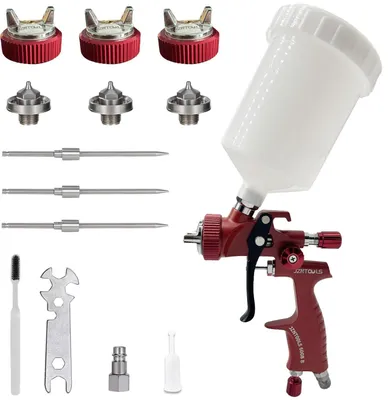 Zdjęcie produktu dla Zestaw pistoletów natryskowych - dysze 1,4/1,5/1,8 mm - stal nierdzewna