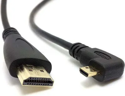 Produktbild von Micro HDMI auf Standard HDMI Winkelstecker Kabel Adapter