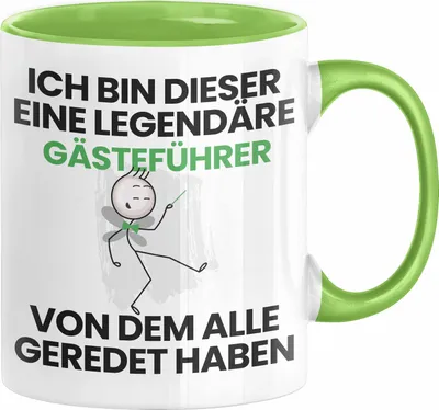 Produktbild von Gästeführer Geschenk Tasse Lustige Geschenkidee Geburtstag für Gästeführer Ich Bin Dieser Legendäre Gästeführer Von Dem Alle Geredet Haben Kaffee-Becher (Grün)