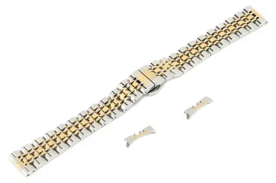 Obrázek produktu pro Profesionální náhradní řemínek k hodinkám, nastavitelný řemínek, příslušenství, zlatá barva, 14 mm