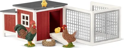 Produktbild von schleich WILD LIFE Hühnerstall, 3 Jahr(e), Mehrfarbig