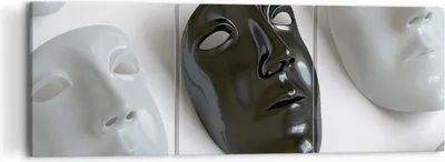 Produktbild von Bild auf Leinwand - Leinwandbild - Venedig Maske Schauspieler Theater - 120x40cm - Wand Bild - Wanddeko - Leinwanddruck - Bilder - Kunstdruck - Leinwand bilder - Wandkunst - CA120x40-2208
