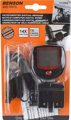 Obrázok produktu pre Cyklopočítač s 14 funkciami, čierny, cyklopočítač