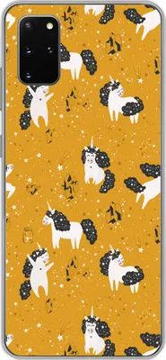 Produktbild von MuchoWow® Handyhülle Schutzhülle Hülle für Telefoonhoesje Samsung Galaxy S20 Plus Mädchen - Einhorn - Sterne - Muster - Mädchen - Kinder - Kinder - Kind Silikon Softcase Handy Hülle - Hartschale