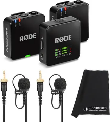 Image de Système de microphone sans fil Rode Wireless GO Gen 3 avec 2x Lavalier II