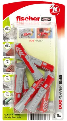 Produktbild von Dübel DUOPOWER 10x50 K
