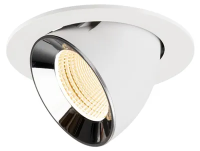 Productafbeelding van Inbouwspot Numinos Gimble L wit/chroom 2700K - 55gr
