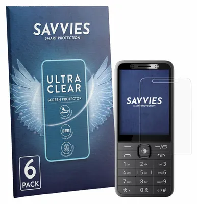 Produktbild von 6x Für Nokia 235 4G 2.0 Schutzfolie Savvies Displayschutz Display Schutz Folie Klar Transparent