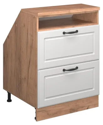 Image de Meuble de rangement sous pente Vicco Rion Blanc campagne 60x81.6cm 2 tiroirs, 60 cm de profondeur, Model 59994