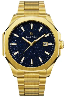 Zdjęcie produktu dla Paul Rich PR-46699 Zegarek męski Mercer Aventurine Goldline Blue 40,5 mm 5ATM