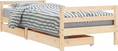 Obrázek produktu pro vidaXL Dětská postýlka se zásuvkami 80x200 cm borovicový masiv