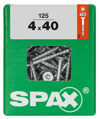 Produktbild von Spax Universalschrauben 4.0 x 40 mm TX 20 - 125 Stk.