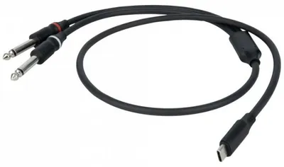Produktbild von DAP FL111 - USB-C to 2 Mono Jack L/R 0,75 m