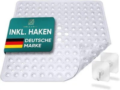 Obrázek produktu pro Protiskluzová podložka 53 x 53 cm, bez BPA, odolná proti plísním, lze prát v pračce, průhledná