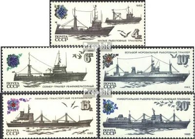 Produktbild von Briefmarken Sowjetunion 1983 Mi 5287-5291 (kompl.Ausg.) gestempelt Hochseeschiffe
