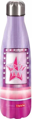 Immagine prodotto di Step by Step bottiglia d' acqua Insulated Stainless Steel Drinking Bottle Star Stella porpora