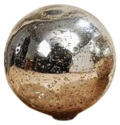 Produktbild von Deko-Kugel Glas silber Ornamente Ø 16 cm Stückpreis