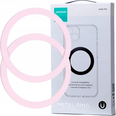 Produktbild von Joyroom Metall Telefon Magnet Ringe Set 2St. Rosa