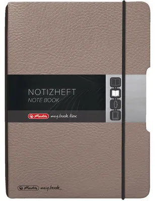 Produktbild von Herlitz 50033799, Einfarbig, Graubraun, A6, 40 Blätter, Erwachsener