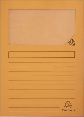 Produktbild von Exacompta 55500E Forever Fenstermappe 130g A4 Orange 25er-Pack