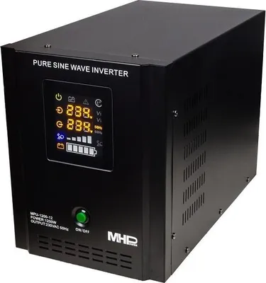 Productafbeelding van MHPower MPU-1200-12, reservevoeding, UPS, 1200W, zuivere sinusgolf, 12V; MPU-1200-12