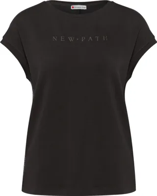 Produktbild von Street One LTD QR wording shirt w.shiny i deep roast bro 38