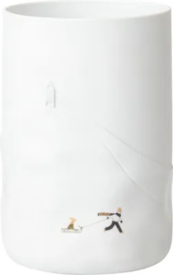 Produktbild von Räder Schneetag Vase Hundeschlitten D.14,5cm, H.21,8cm