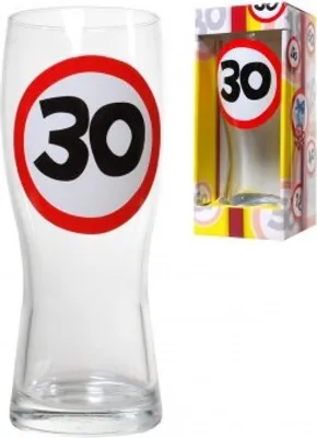 Produktbild von Bierglas 30 zum 30. Geburtstag