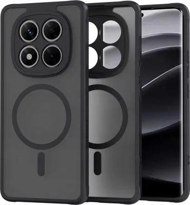 Immagine prodotto di MagSafe SPACECASE Custodia magnetica ibrida per Poco X7 5G / Redmi Note 14 Pro 5G Nero