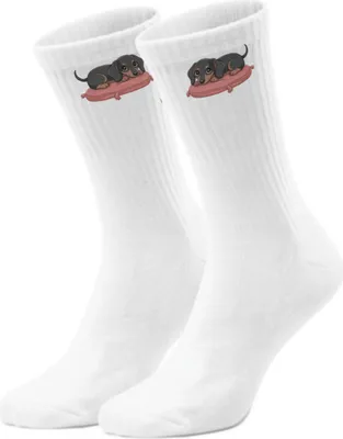Produktbild von epicsocks Dackel Dreams Kissenruhe Socken in 42-46 im Paar