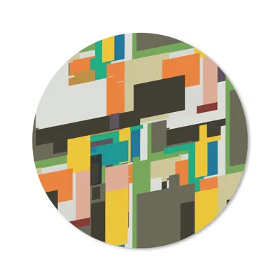 Produktbild von MuchoWow® Mauspad Mousepad Geometrisch - Muster - Abstrakt 50x50 cm - Mousepads - Maus Mat - Pad - Mausunterlage - Vinyl