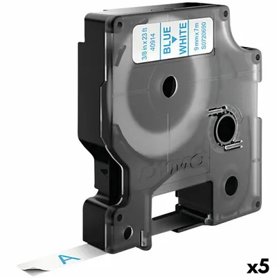 Image de Dymo - Etiquette Dymo Label Manager D1 polyester 9mm blanc | 1 pièce | 5 pièces