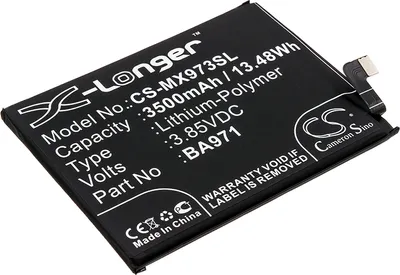 Obrázek produktu pro TECHTEK Baterie kompatibilní s [MeiZu] 16S, 16S Pro, M1973, M971H, M973Q nahrazuje BA971