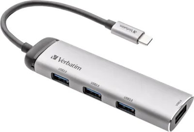 Produktbild von Verbatim USB-C Multiport Hub Four Port USB 3.2 Gen 1