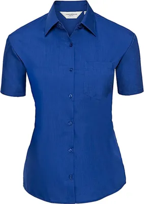 Produktbild von Russel Damen Business Oberteil Shirt Longsleeve Bluse T-Shirt kurzarm, Größe:L (40), Farbe:Bright Royal