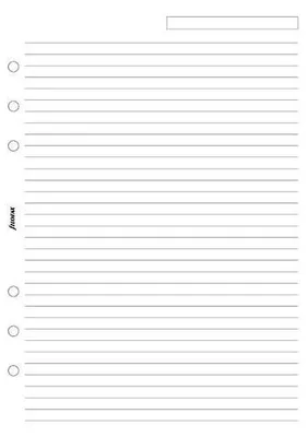 Obrázek produktu pro Filofax náhradní náplň do diáře A5 papír linkovaný, bílý, 25 listů