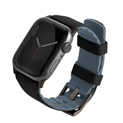 Zdjęcie produktu dla Pasek UNIQ Linus Silicone do Apple Watch 42/44/45/49mm czarny