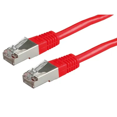 Produktbild von VALUE Patchkabel Cat.6 (Class E) S/FTP (PiMF), rot, 1 m