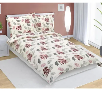 Obrázek produktu pro Krepové povlečení - 140x200 cm. 70x90 - červená